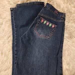 Lilly Pulitzer Argyle Rhinestone Blue Jeans 2